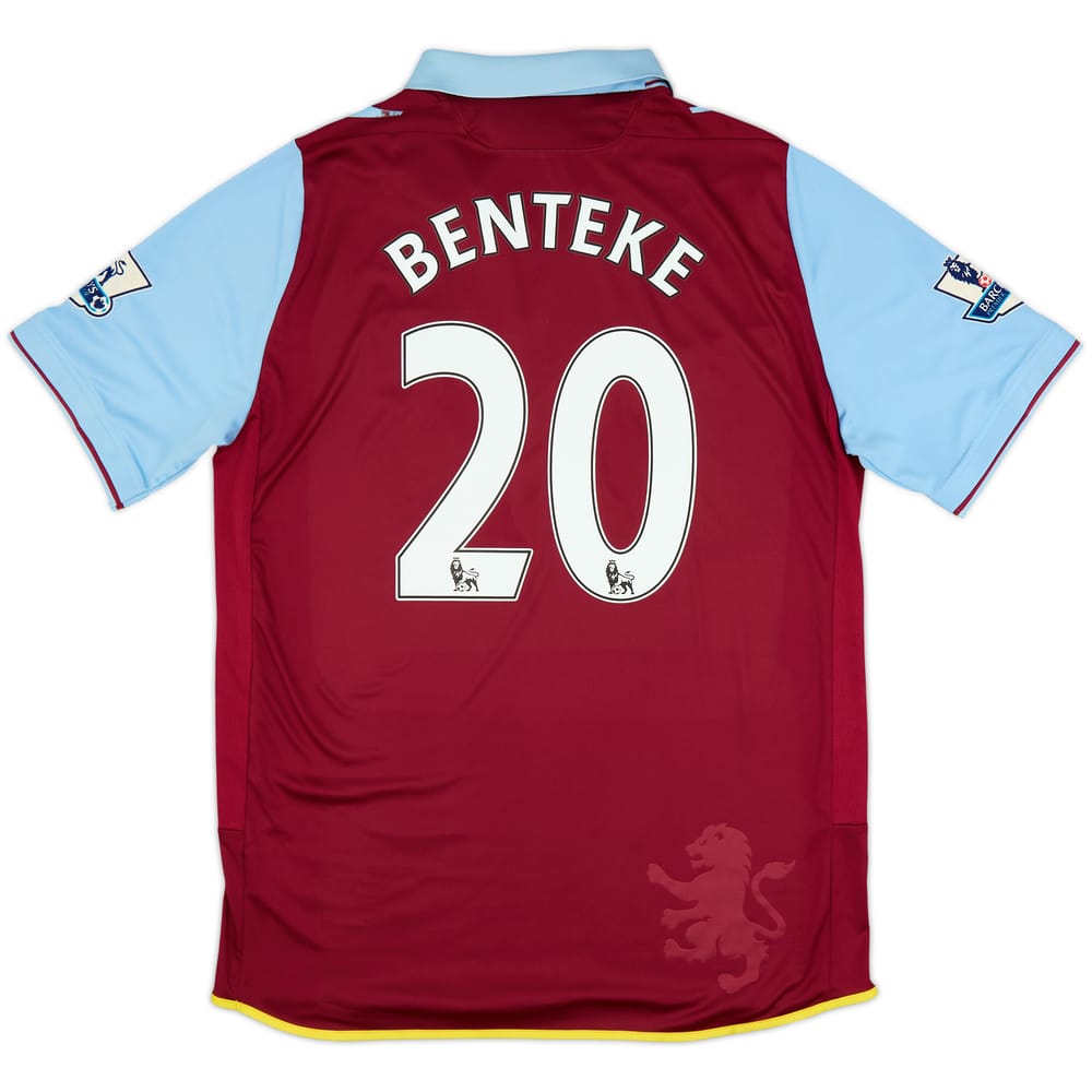 2012-13 Aston Villa Camiseta Local Benteke #20 - 6/10 - (L)