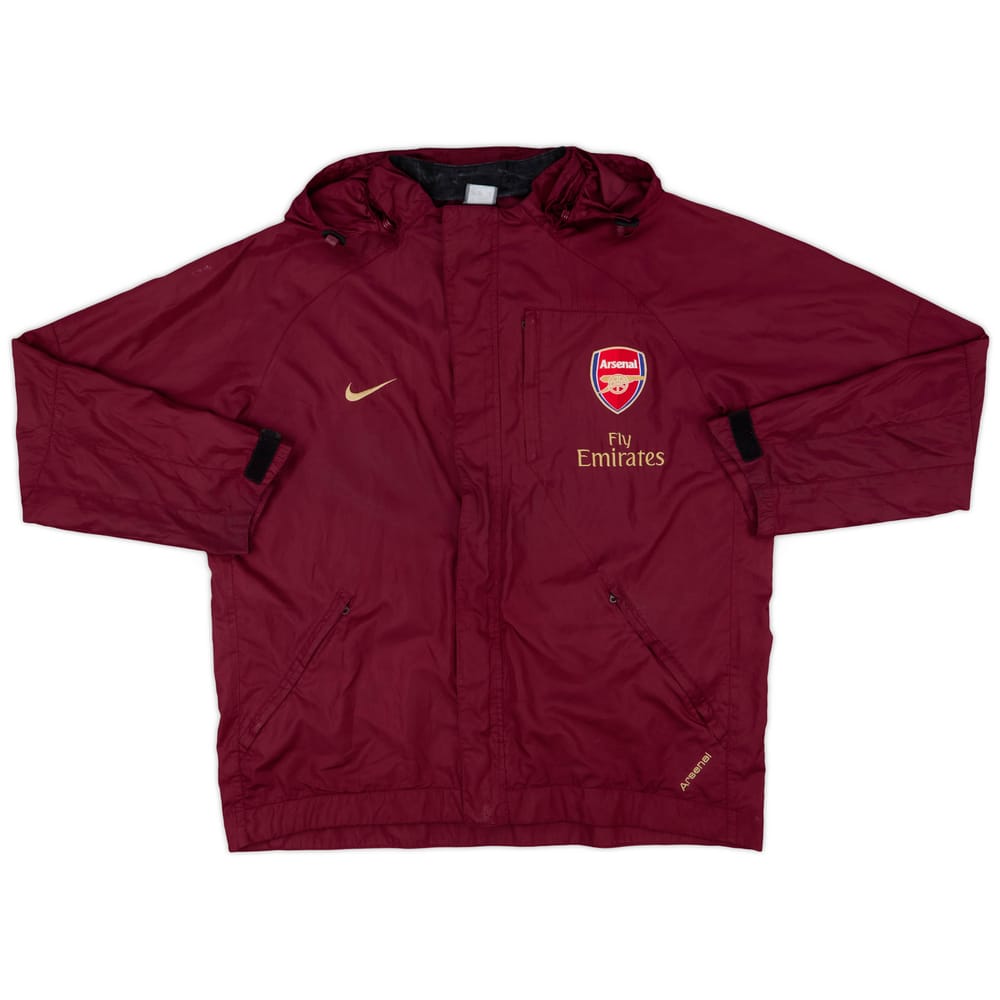 2007-08 Arsenal Nike Hooded Track Jacket - 6/10 - (L)