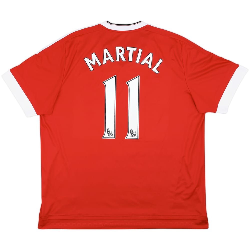 2015-16 Manchester United Home Shirt Martial #11 - 7/10 - (3XL)