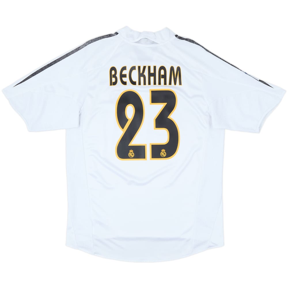 2004-05 Real Madrid Home Shirt Beckham #23 - 5/10 - (M)