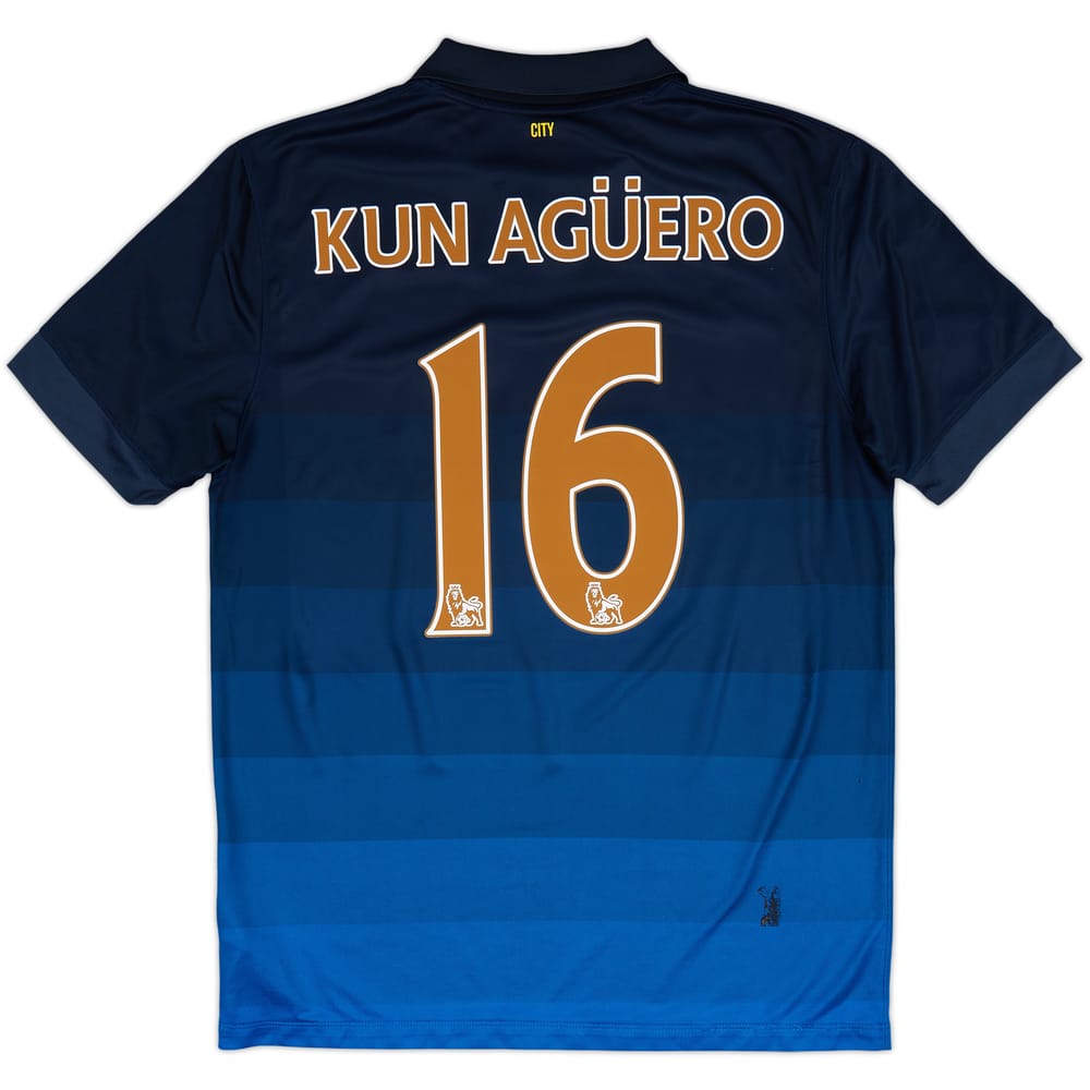 2014-15 Manchester City Away Shirt Kun Aguero #16 - 6/10 - (M)