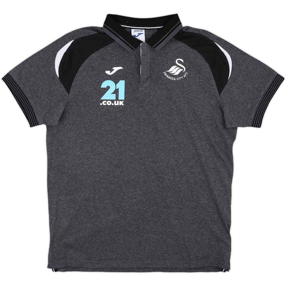 2018-19 Swansea Joma Polo Shirt - 8/10 - (L)