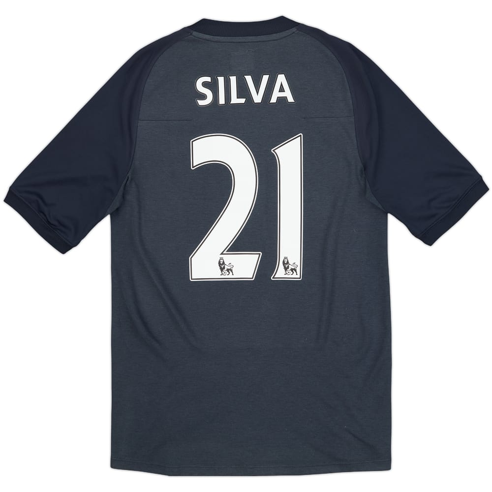 2010-12 Manchester City Away Shirt Silva #21 - 5/10 - (S)