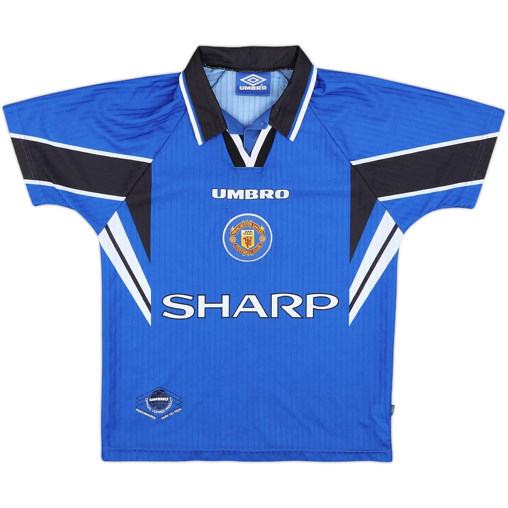 1996-98 Manchester United Third Shirt - 7/10 - (L.Boys)