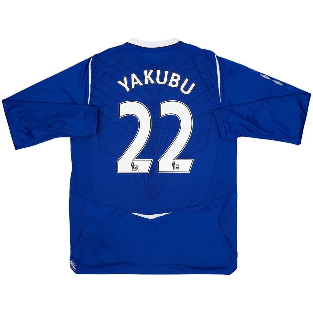 2007-08 Everton Home L/S Shirt Yakubu #22 - 8/10 - (L)