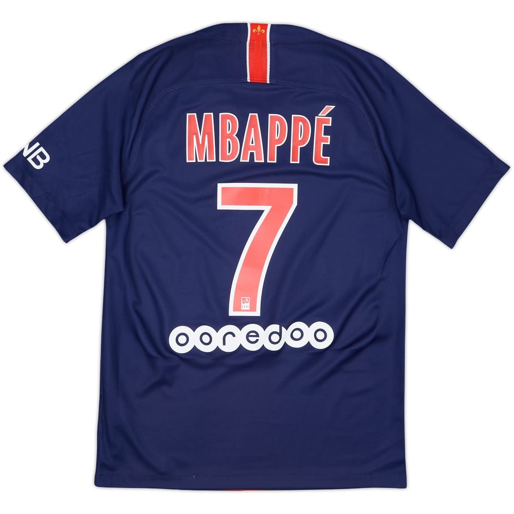 2018-19 Paris Saint-Germain Home Shirt Mbappe #7 - 8/10 - (S)