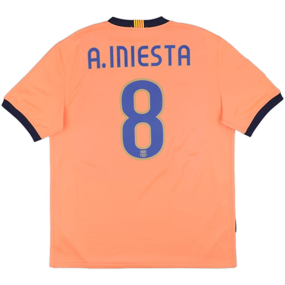 2009-10 Barcelona Away Shirt A.Iniesta #8 - 7/10 - (L)