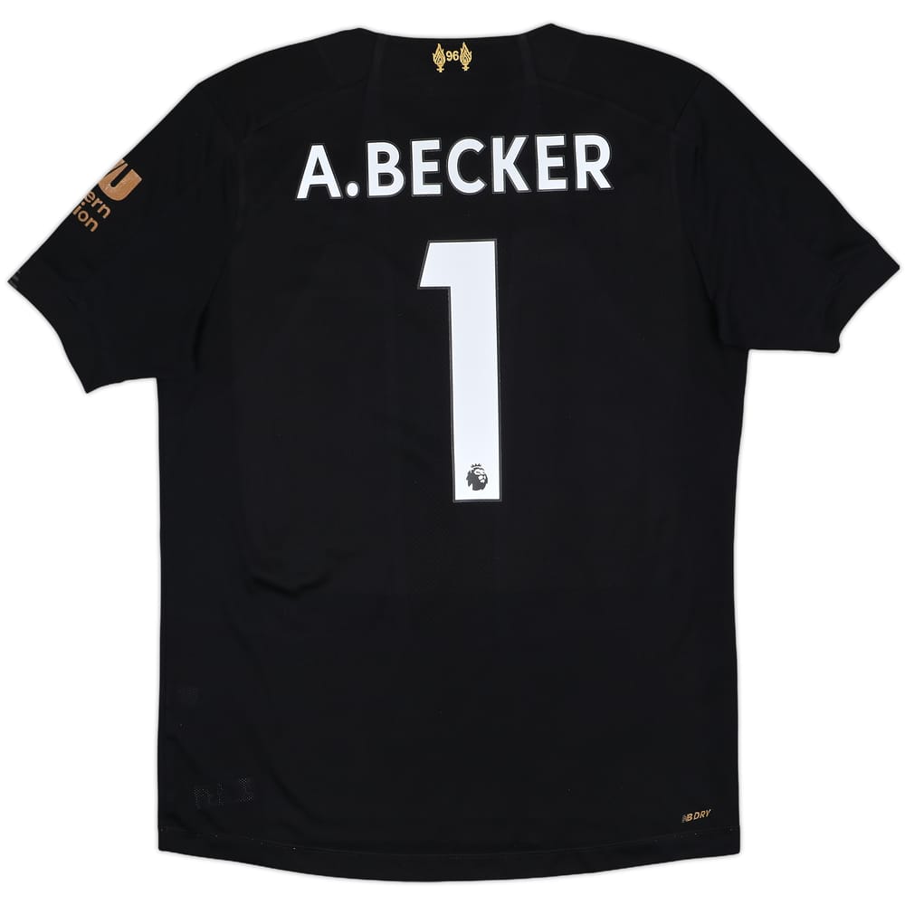 2019-20 Liverpool GK S/S Shirt A.Becker #1 - 4/10 - (M)