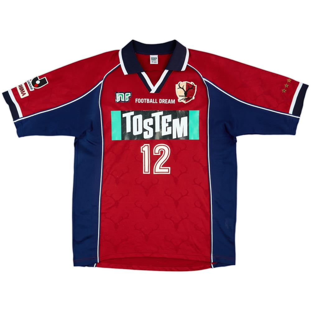 2001-02 Kashima Antlers Home Shirt #12 - 6/10 - (M)