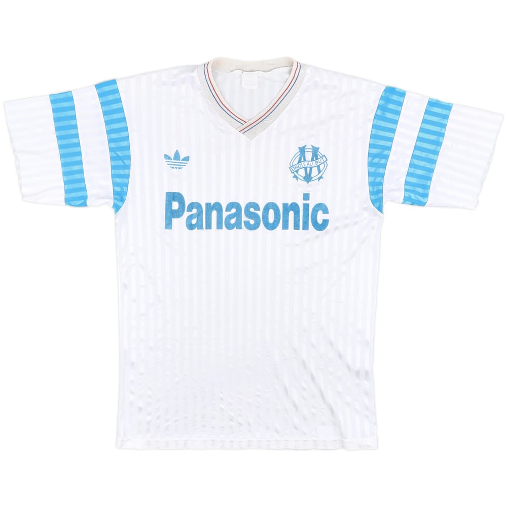 1990-91 Olympique Marseille Home Shirt - 4/10 - (S)