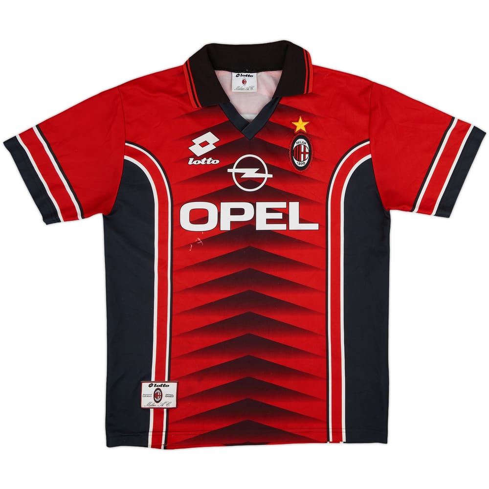 1997-98 AC Milan Lotto Training Shirt - 6/10 - (XL)