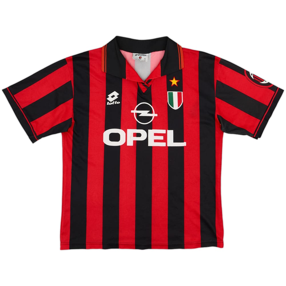 1996-97 AC Milan Home Shirt - 5/10 - (XL.Boys)