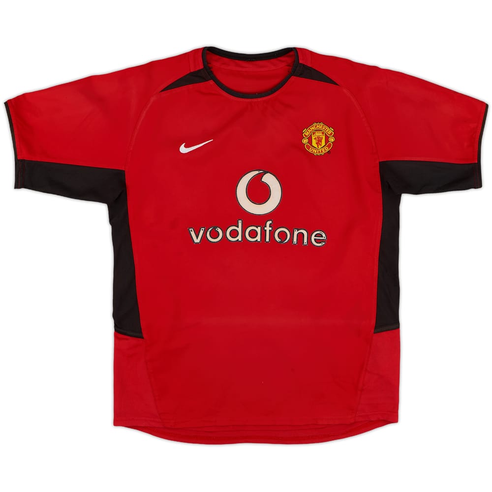 2002-04 Manchester United Home Shirt - 6/10 - (L.Boys)