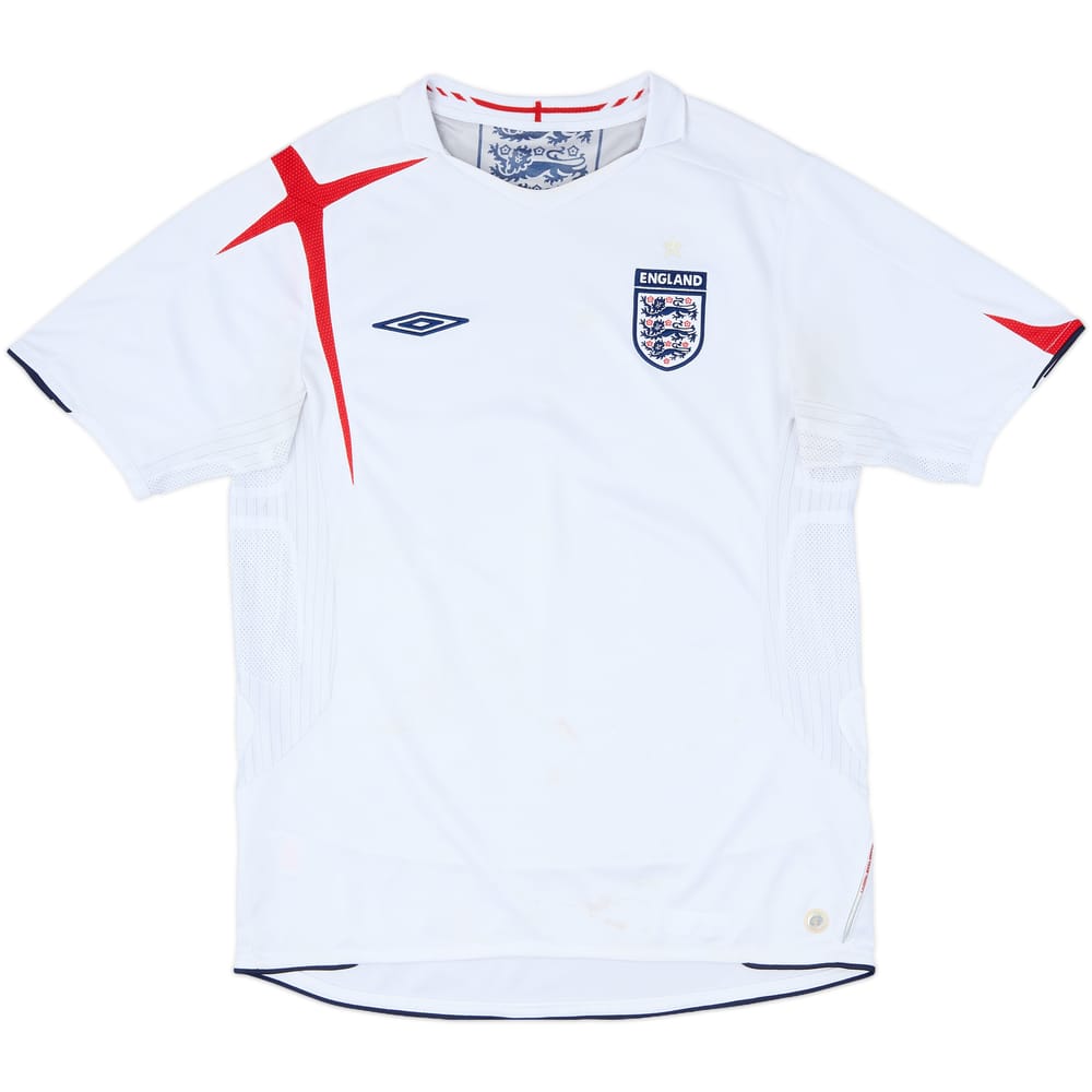 2005-07 England Home Shirt - 5/10 - (L)
