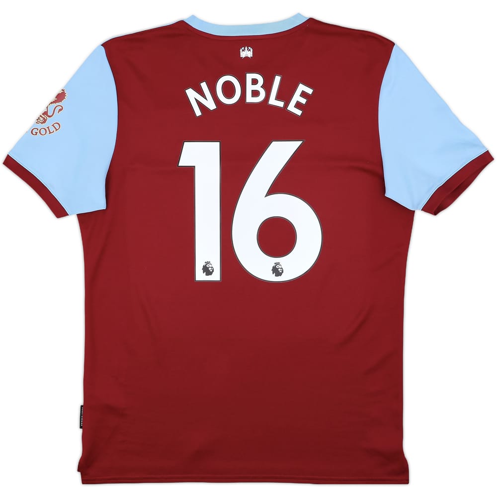 2019-20 West Ham Home Shirt Noble #16 - 9/10 - (L)