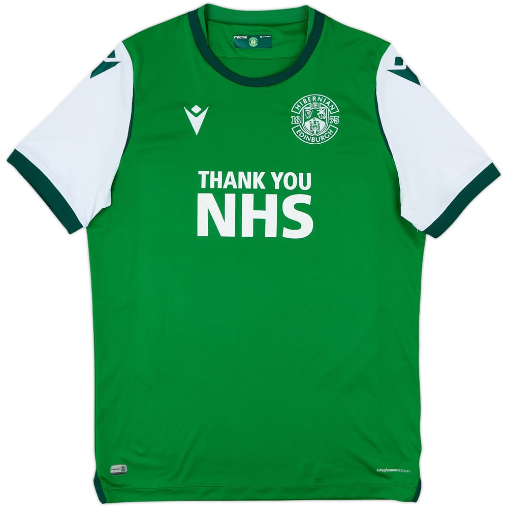 2020-21 Hibernian Home Shirt - 5/10 - (XL)