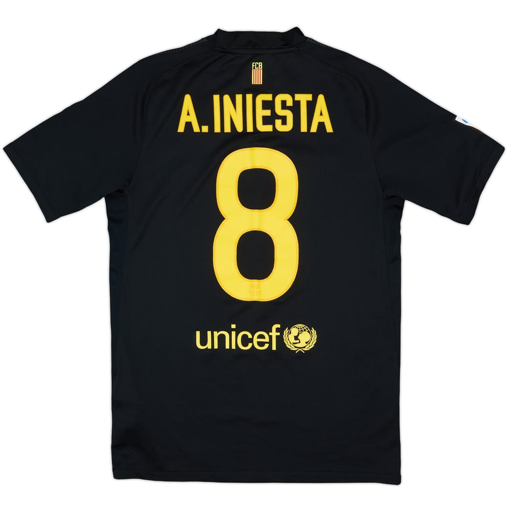 2011-12 Barcelona Away Shirt A.Iniesta #8 - 7/10 - (S)