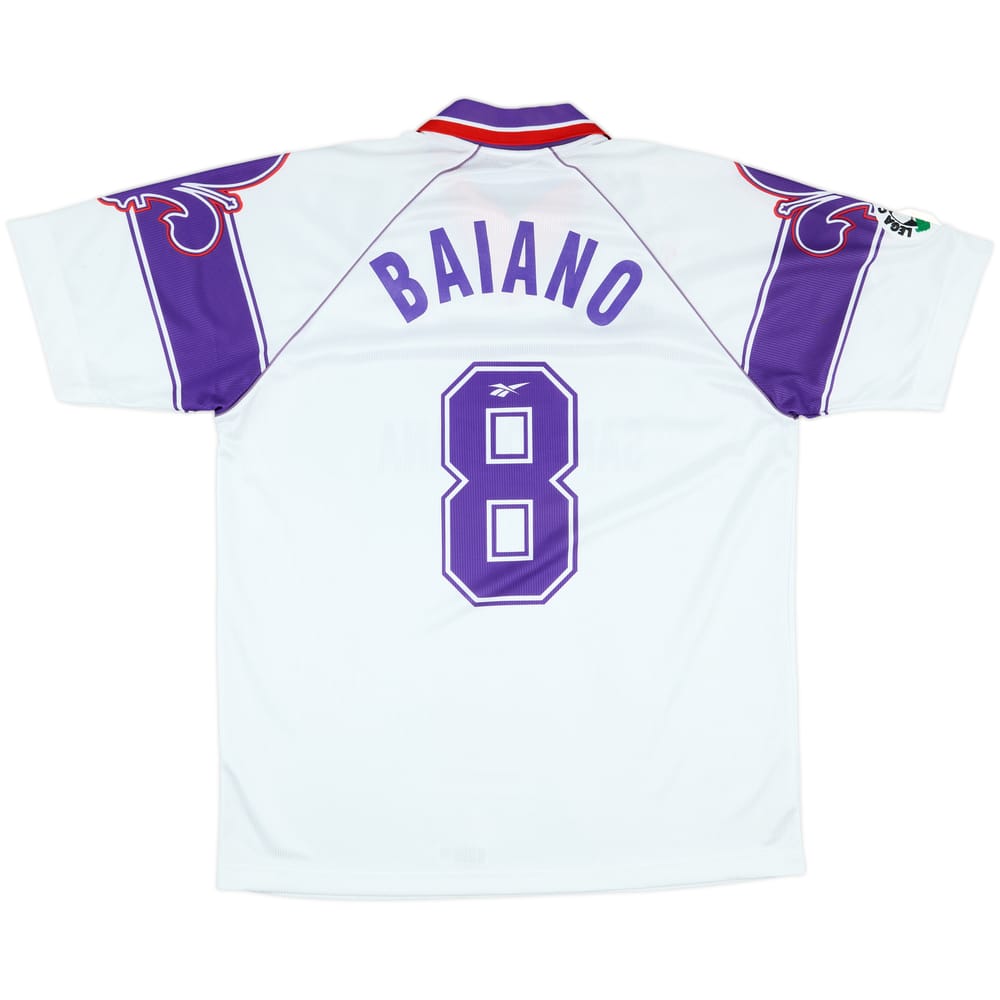 1996-97 Fiorentina Match Issue Away Shirt Baiano #8
