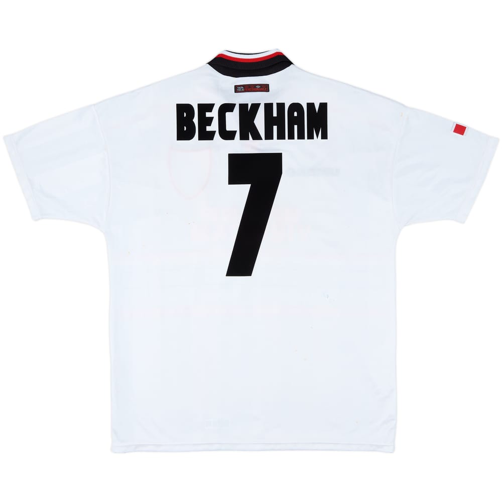 1997-99 Manchester United Away Shirt Beckham #7 - 6/10 - (XL)