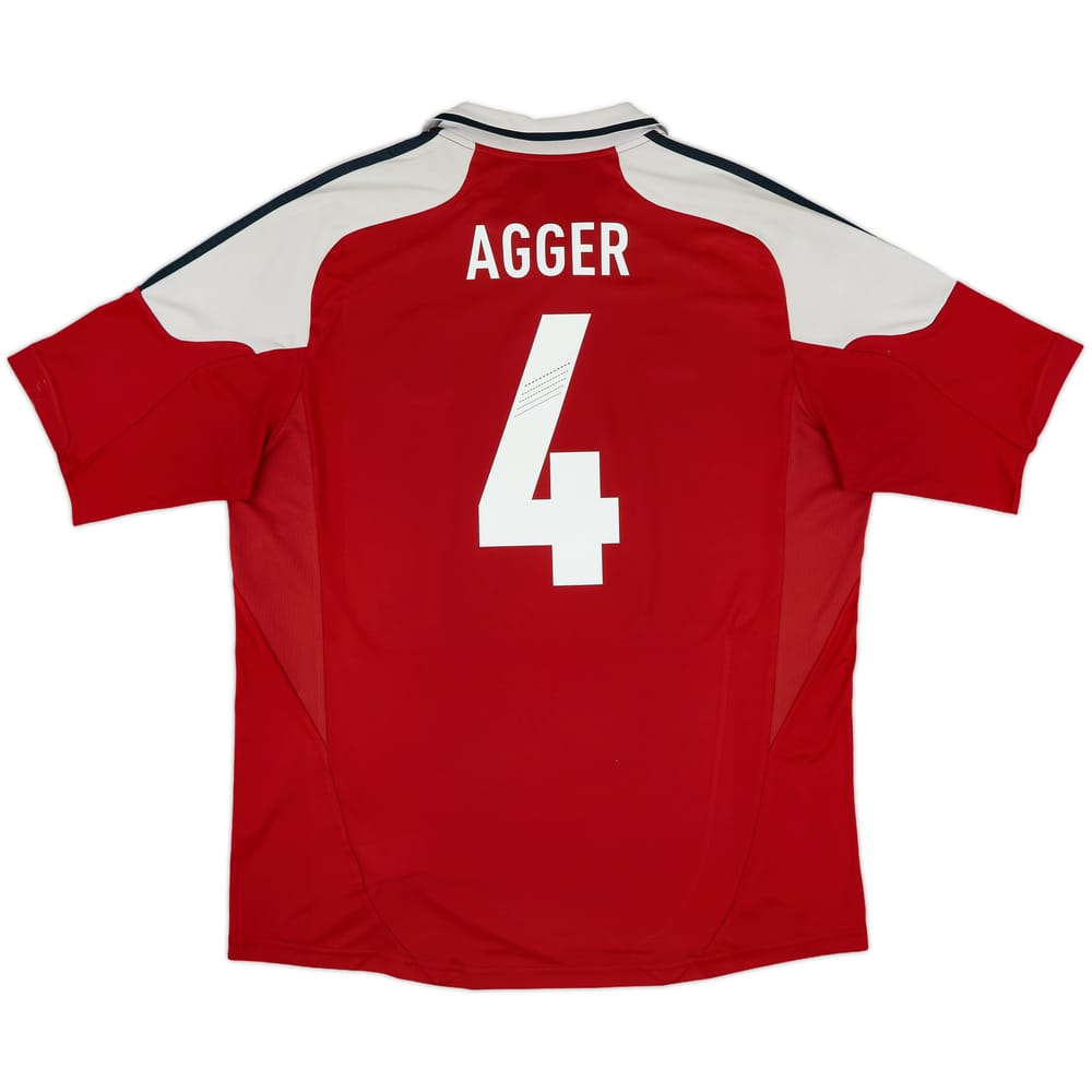 2012-13 Denmark Home Shirt Agger #4 - 5/10 - (XL)