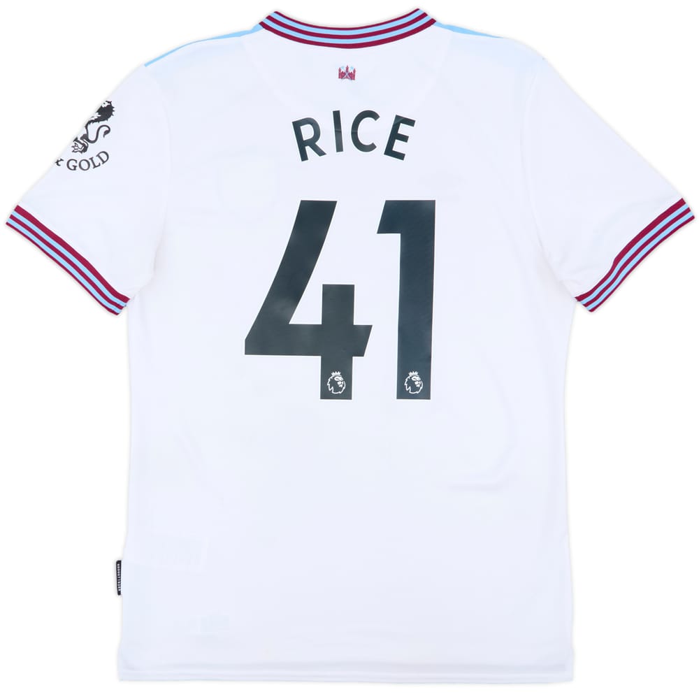 2019-20 West Ham Away Shirt Rice #41 - 6/10 - (M)