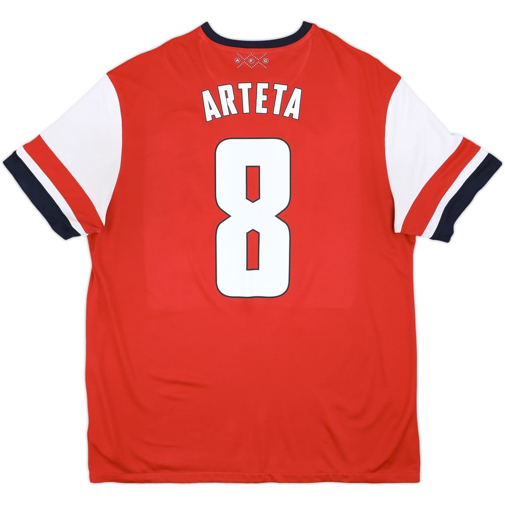 2012-14 Arsenal Home Shirt Arteta #8 - 6/10 - (XL)