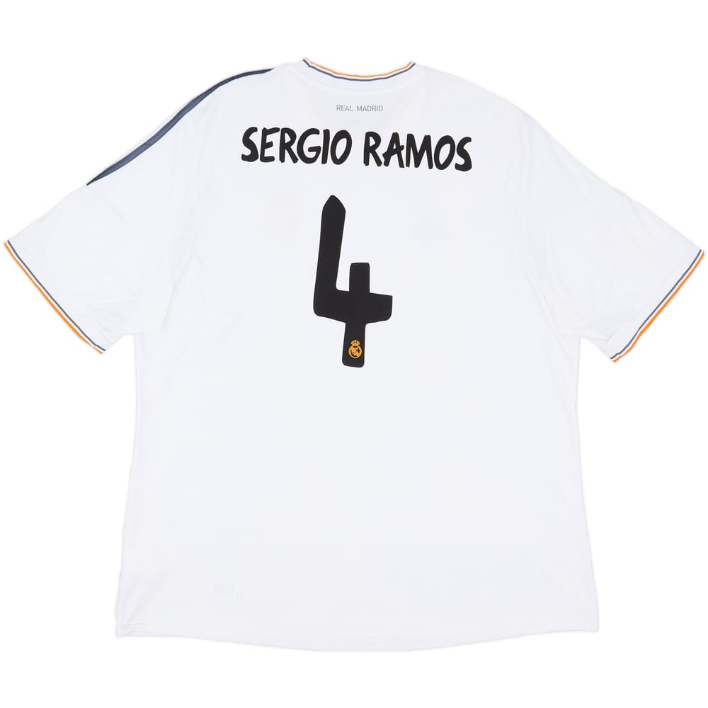 2013-14 Real Madrid Home Shirt Sergio Ramos #4 - 7/10 - (3XL)