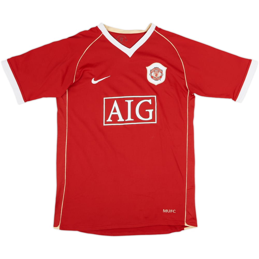 2006-07 Manchester United Home Shirt - 7/10 - (XL.Boys)