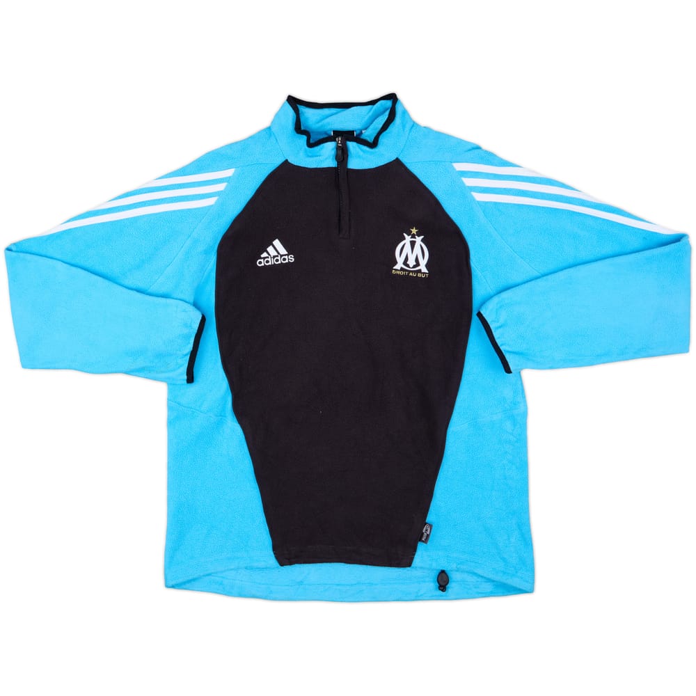 2003-04 Olympique Marseille adidas 1/4 Zip Fleece Top - 8/10 - (M/L)