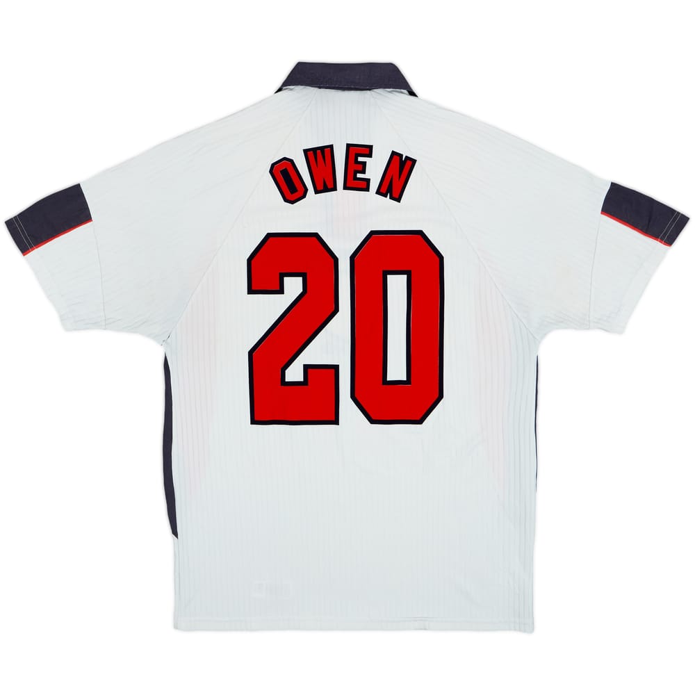 1997-99 England Home Shirt Owen #20 - 5/10 - (M)