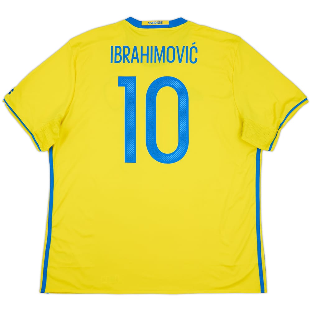 2016-17 Sweden Home Shirt Ibrahimovic #10 - 9/10 - (XXL)