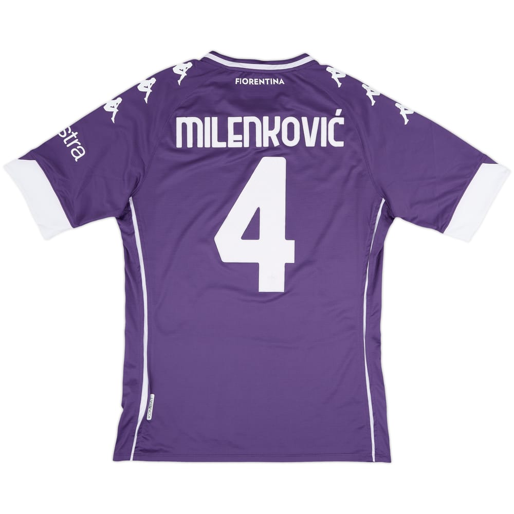 2020-21 Fiorentina Home Shirt Milenkovic #4 - 7/10 - (XXL)