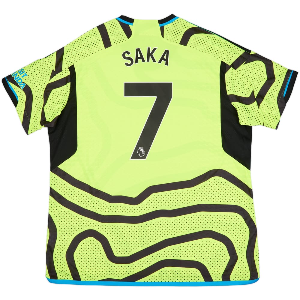 2023-24 Arsenal Authentic Away Shirt Saka #7 (XXL)