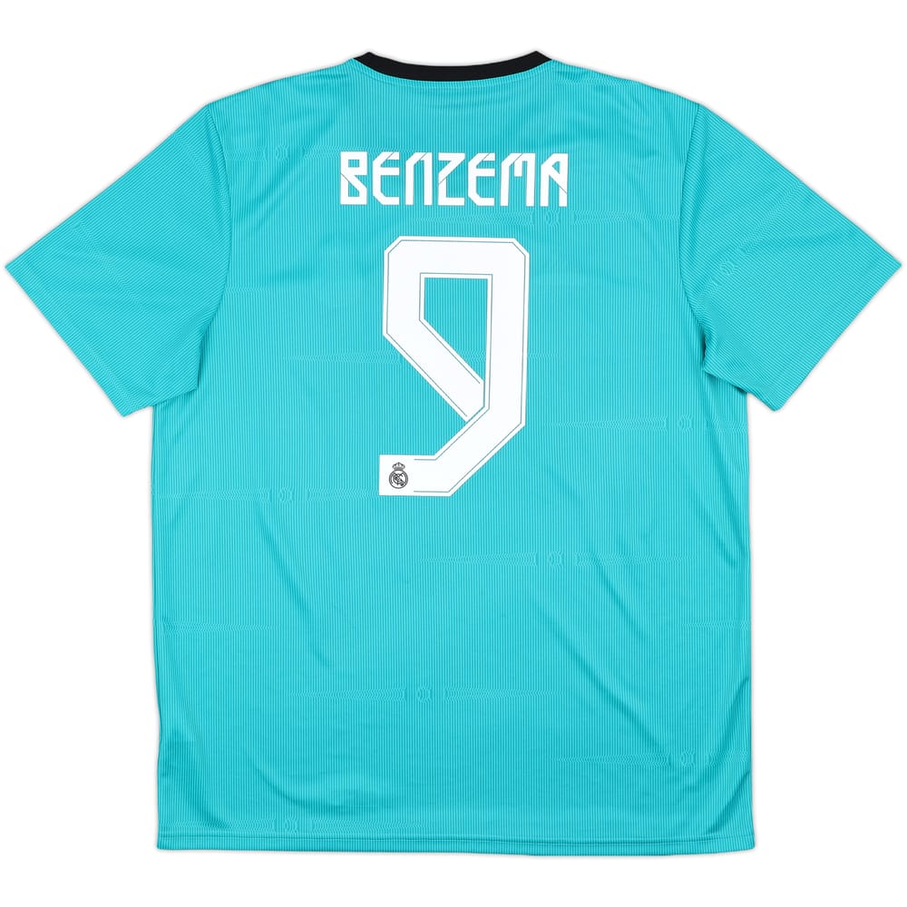 2021-22 Real Madrid Third Shirt Benzema #9 - 9/10 - (XL)