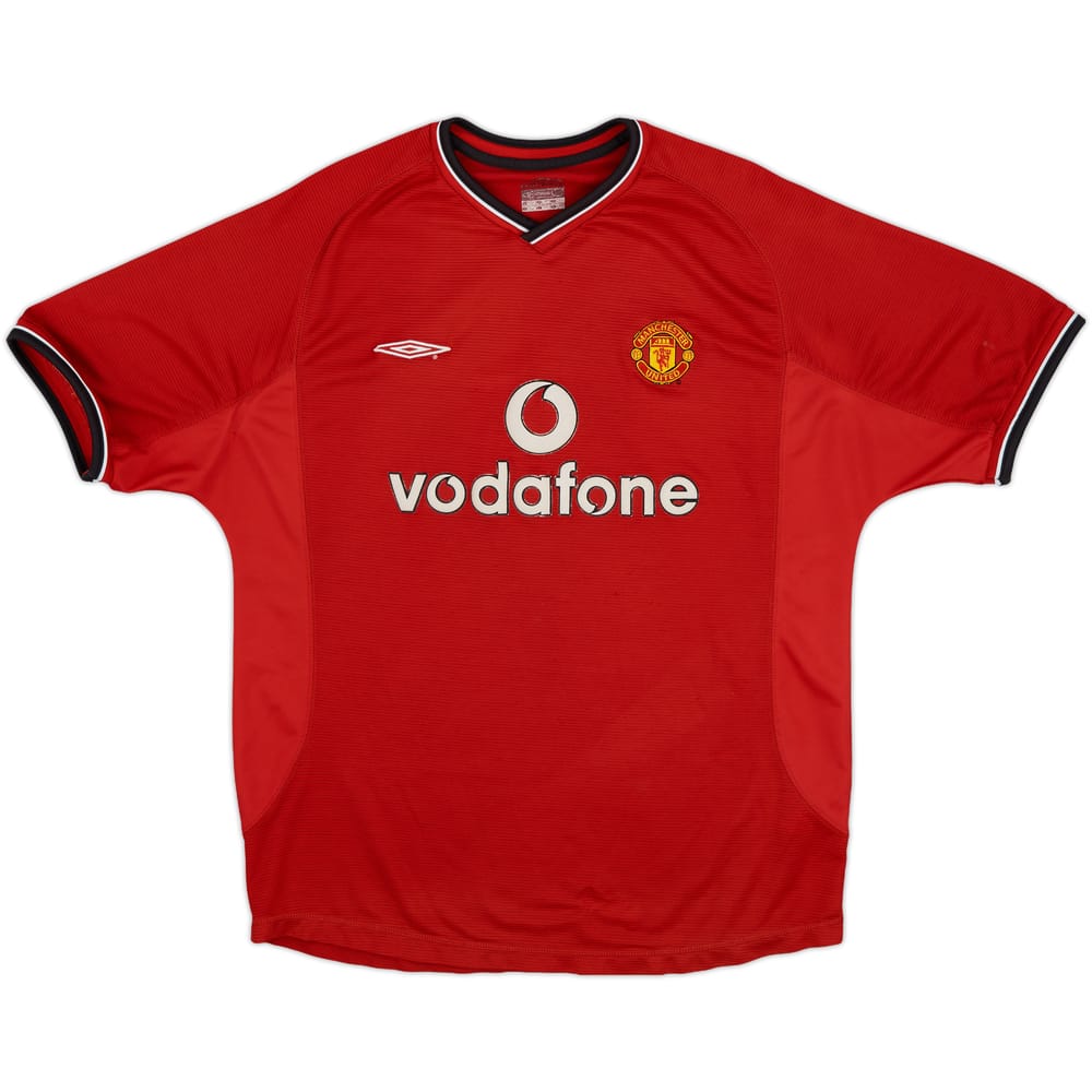 2000-02 Manchester United Home Shirt - 4/10 - (XL)