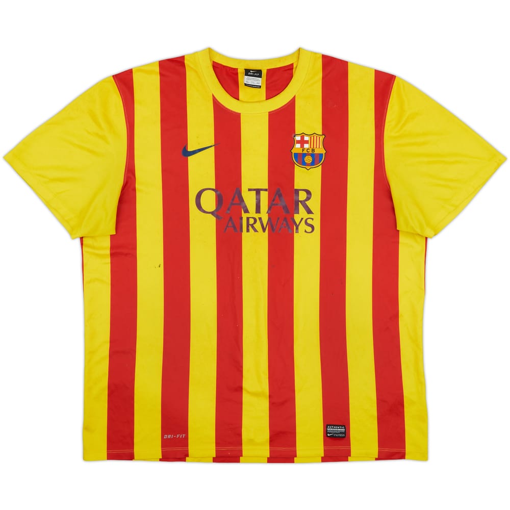 2013-15 Barcelona Basic Away Shirt - 4/10 - (XXL)