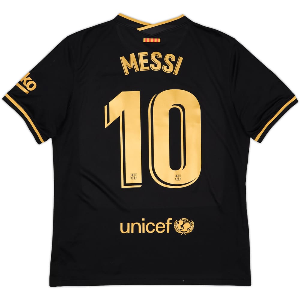 2020-21 Barcelona Away Shirt Messi #10 - 9/10 - (L)