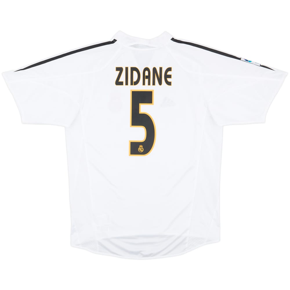 2004-05 Real Madrid Home Shirt Zidane #5 - 9/10 - (M)