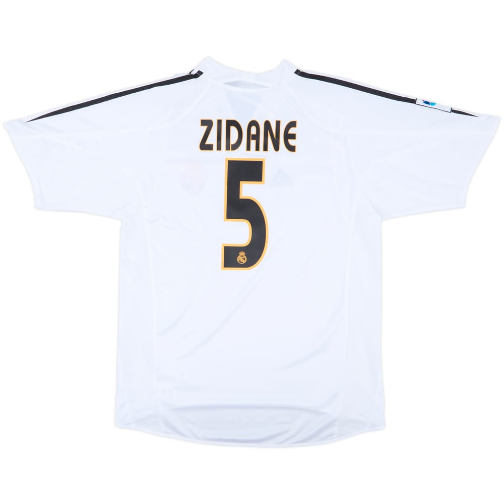 2004-05 Real Madrid Home Shirt Zidane #5 - 9/10 - (M)