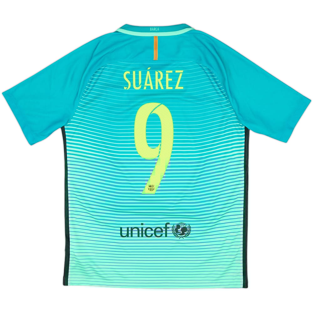2016-17 Barcelona Third Shirt Suarez #9 - 10/10 - (M)