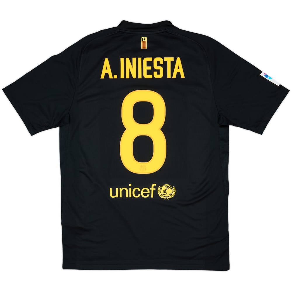 2011-12 Barcelona Away Shirt A.Iniesta #8 - 8/10 - (M)