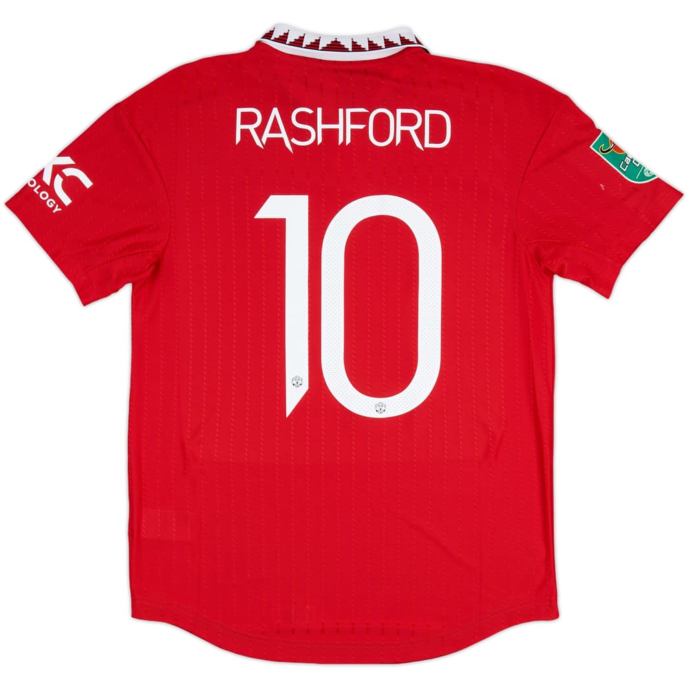2022-23 Manchester United Authentic Home Shirt Rashford #10 - 10/10 - (M)