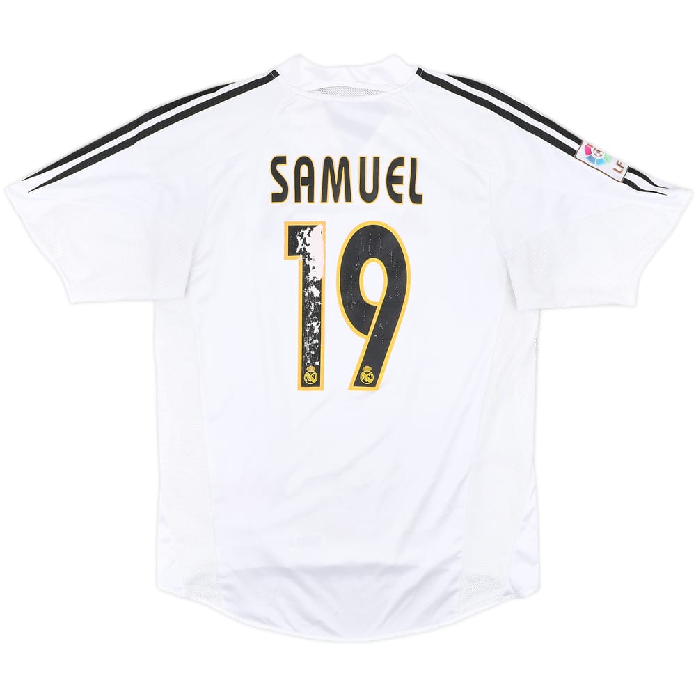 2004-05 Real Madrid Home Shirt Samuel #19 - 4/10 - (M)