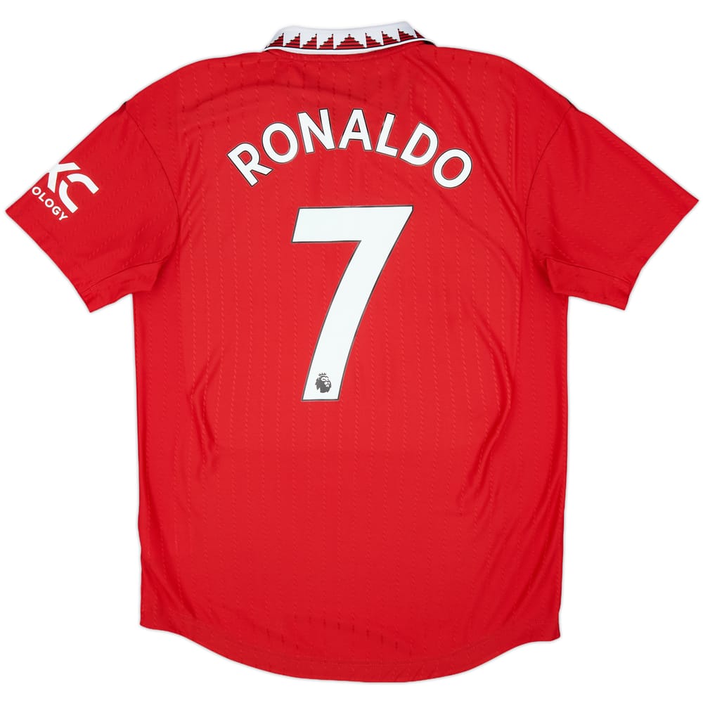 2022-23 Manchester United Authentic Home Shirt Ronaldo #7 - 9/10 - (M)