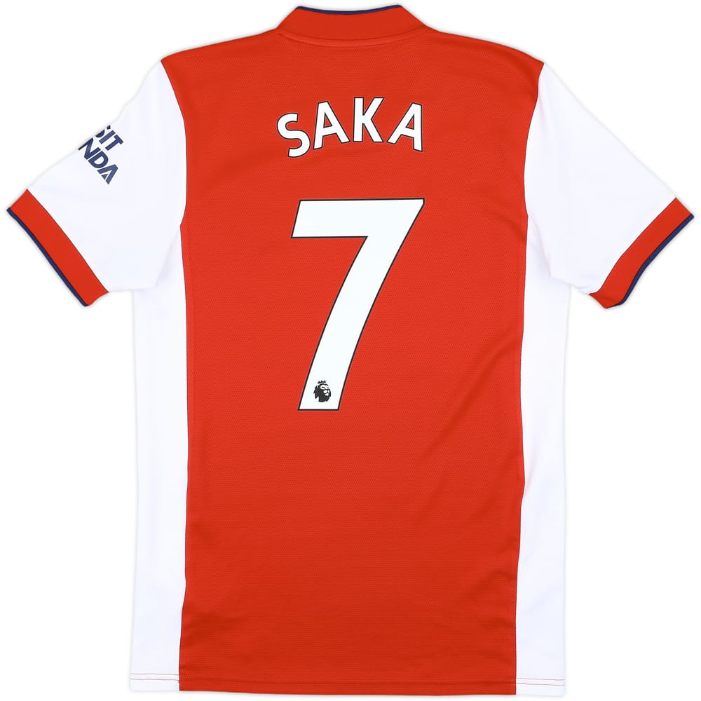 2021-22 Arsenal Home Shirt Saka #7 - 9/10 - (S)