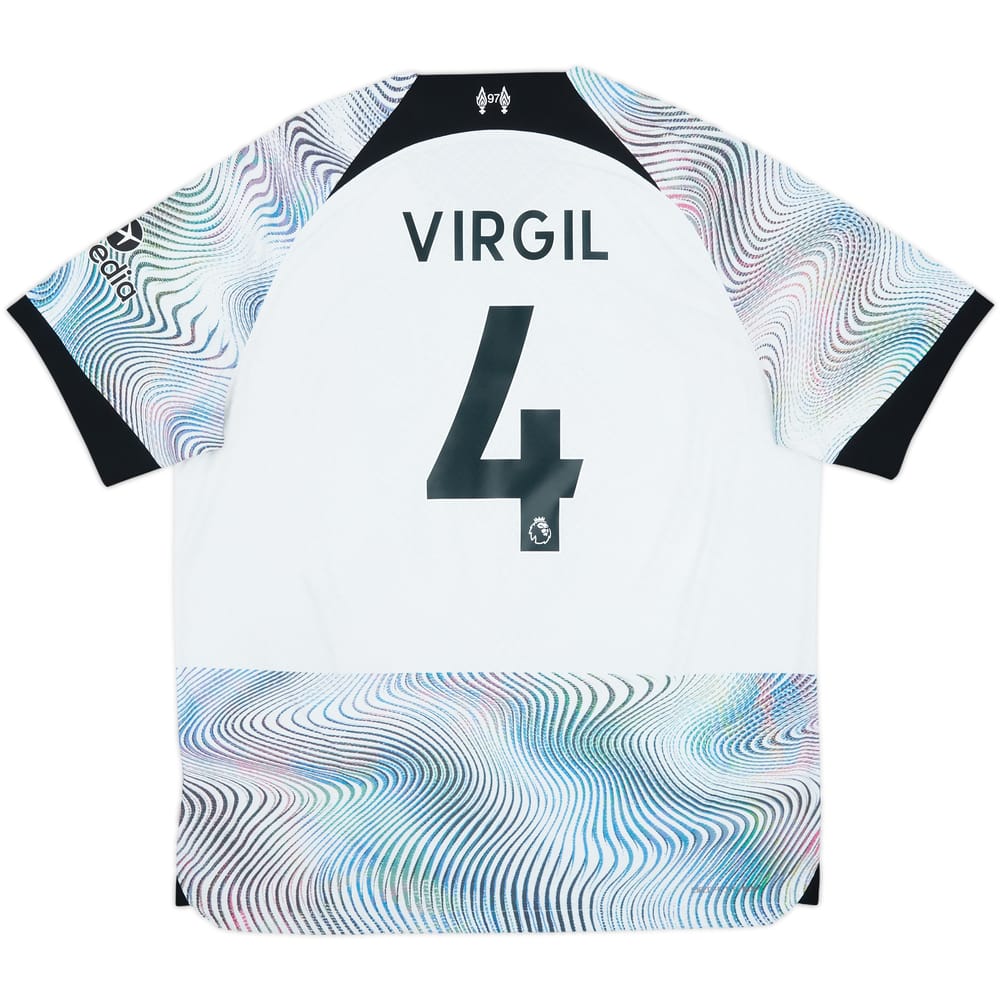 2022-23 Liverpool Authentic Away Shirt Virgil #4 - 9/10 - (XL)