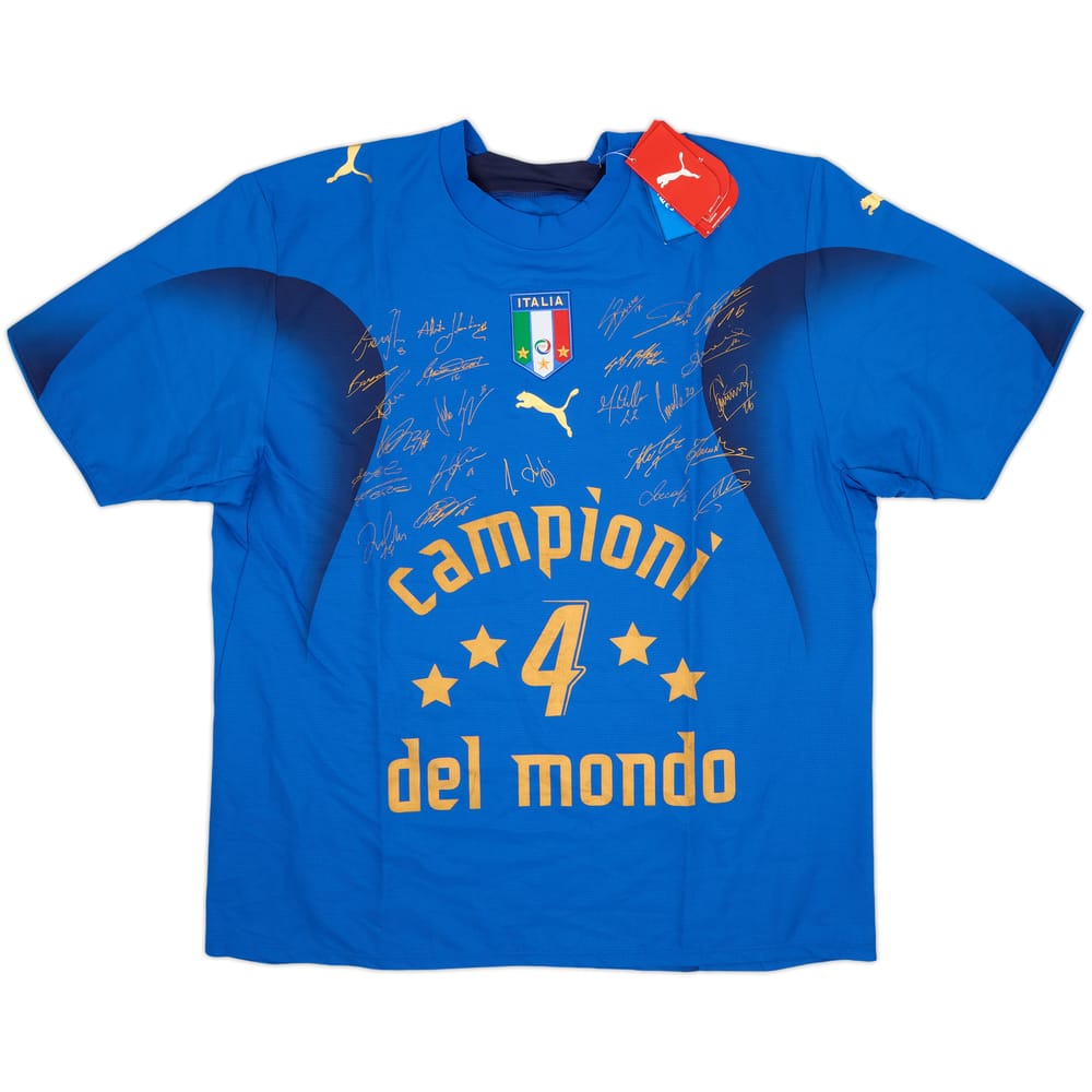 2006 Italy Campioni Del Mondo Signed Home Shirt (XL)