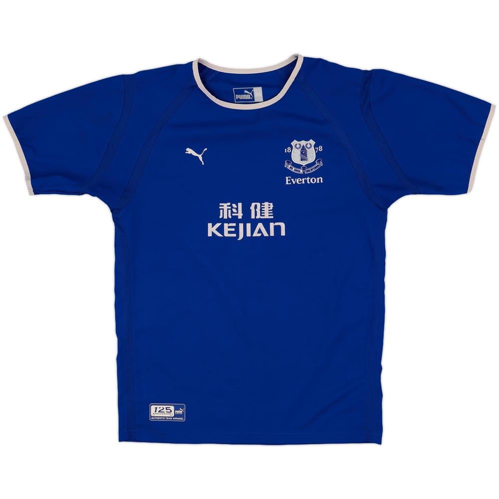 2003-04 Everton Home Shirt - 7/10 - (XL.Boys)