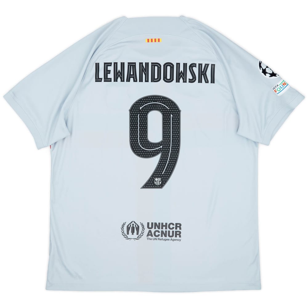 2022-23 Barcelona Third Shirt Lewandowski #9 - 10/10 - (XL)