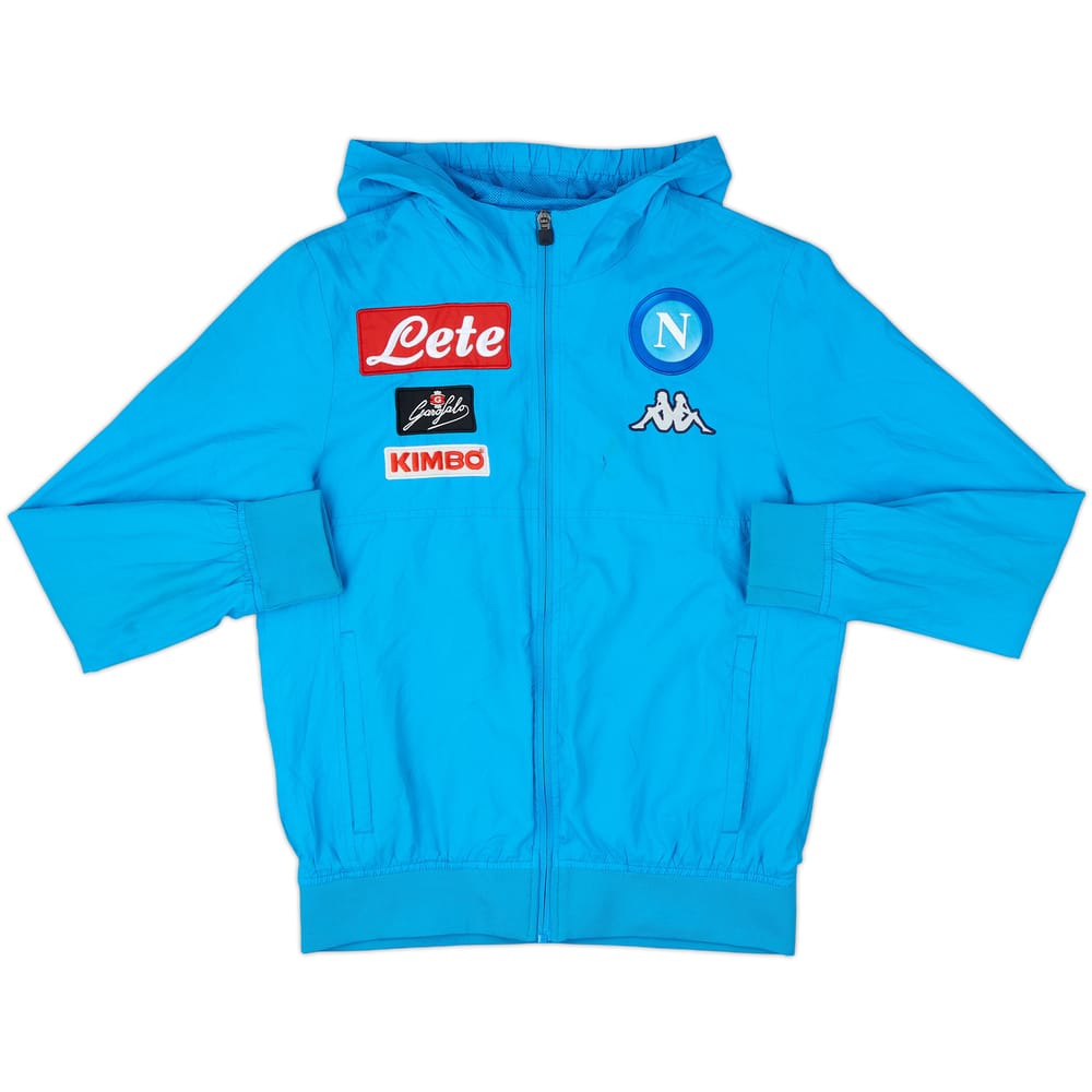 2017-18 Napoli Kappa Track Jacket - 5/10 - (XL.Boys)